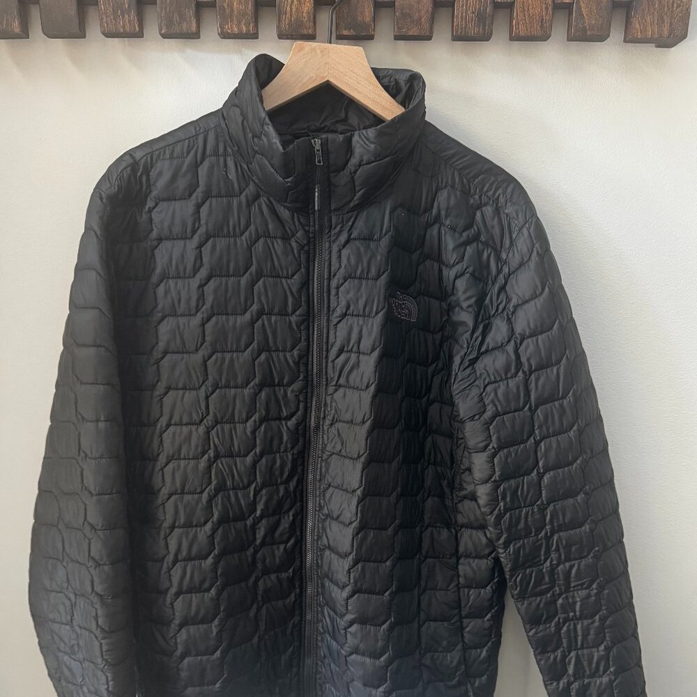 The North Face Eco Thermoball Full Zip Jacket Coat Puffer, Large, Black